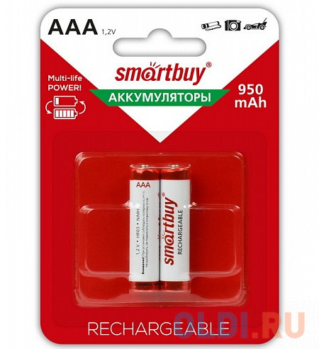 

Аккумуляторы Smart Buy SBBR-3A02BL950 AAA 2 шт
