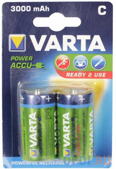 

Аккумуляторы 3000 mAh Varta R2U C 2 шт