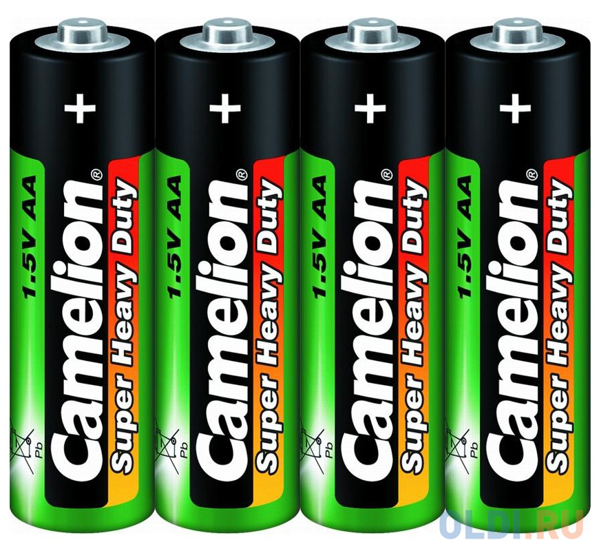 Батарейки Camelion R6P-SP4G AA 4 шт camelion cr2450 bl 1 cr2450 bp1 батарейка литиевая 3v 1 шт в уп ке