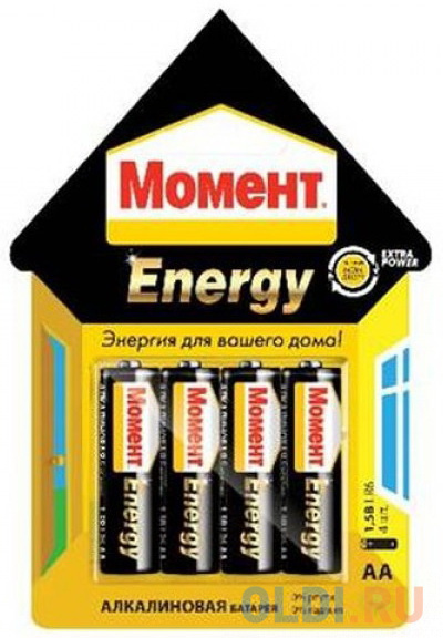 

БАТАРЕЙКА "МОМЕНТ ENERGY" ТИП AA (4 ШТ. НА БЛИСТЕРЕ) В ШОУ-БОКСЕ (1/10/100) ХЕНКЕЛЬ