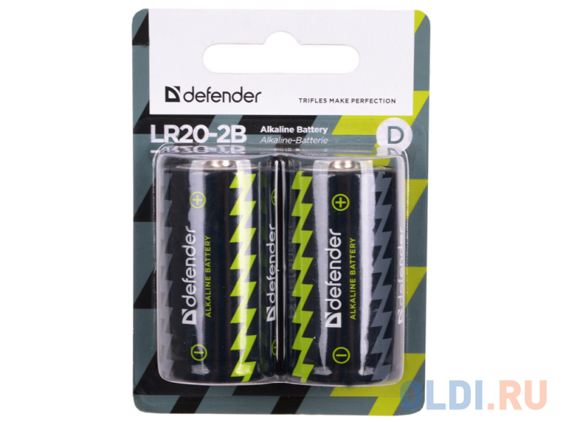 

Батарейки Defender LR20-2B 2 шт D 56022