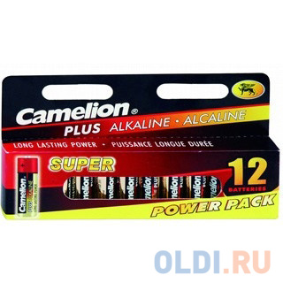 Батарейки Camelion LR6-HP12 AA 12 шт camelion cr2450 bl 1 cr2450 bp1 батарейка литиевая 3v 1 шт в уп ке