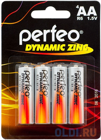 

Батарейки Perfeo Dynamic Zinc R6/4BL AA 4 шт