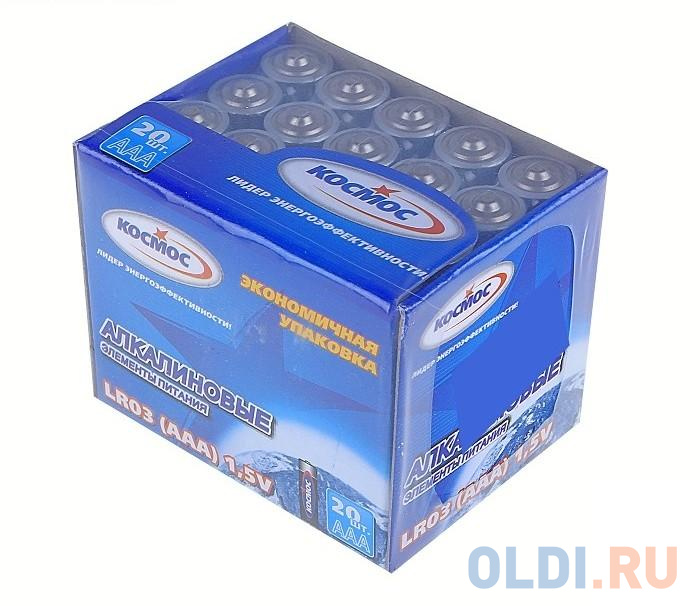 

Батарейка КОСМОС KOCLR0320BOX LR LR03 (уп.20шт.)
