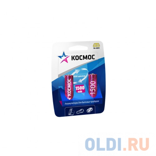 

Аккумулятор КОСМОС KOCR6NIMH(1500mA) R6 NiMn 1500мАч BP-2 (блист.2шт.)