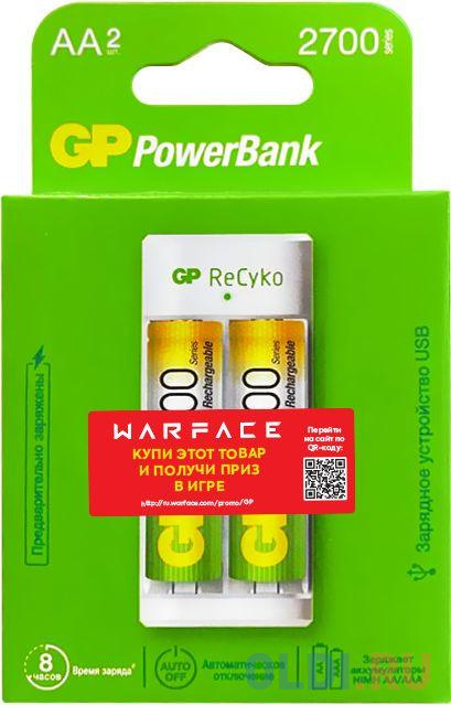

Зарядное устройство + аккумуляторы 2100 mAh GP E211210/80-2CRB4 WARFACE /1 AA/AAA 4 шт