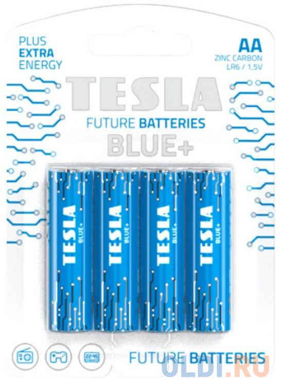 

Батарейки Tesla AA BLUE+ 4 шт (8594183392165)