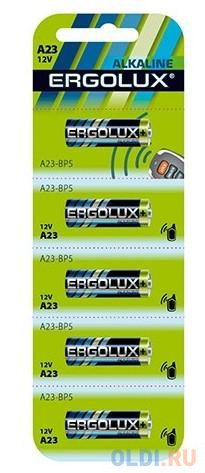 Батарейки Ergolux LR23A BL-5 LR23 5 шт 12296 элемент питания литиевый ergolux cr2032 bl 5 3в 12051