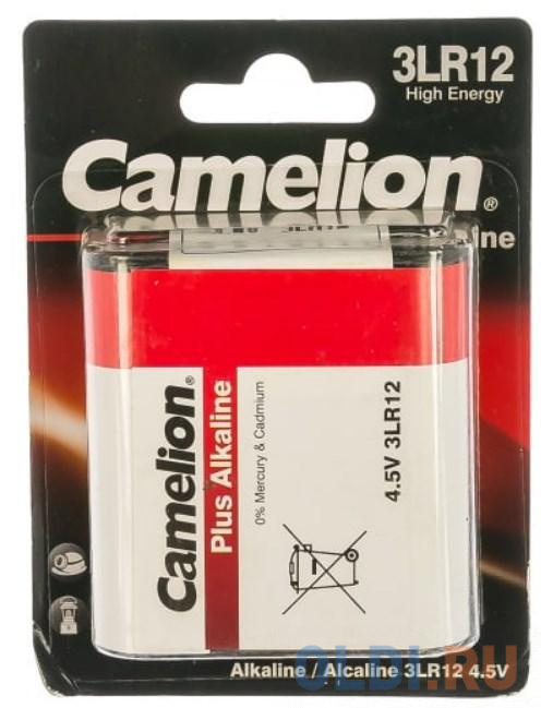 Camelion  3LR12 Plus Alkaline BL-1 (3LR12-BP1, батарейка,4.5В) camelion r 6 blue bl 4 r6p bp4b батарейка 1 5в 4 шт в уп ке
