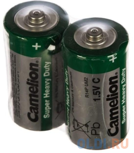Camelion R14  SR-2 (R14P-SP2G, батарейка,1.5В) camelion cr2477 bl 1 cr2477 bp1 батарейка литиевая 3v 1 шт в уп ке