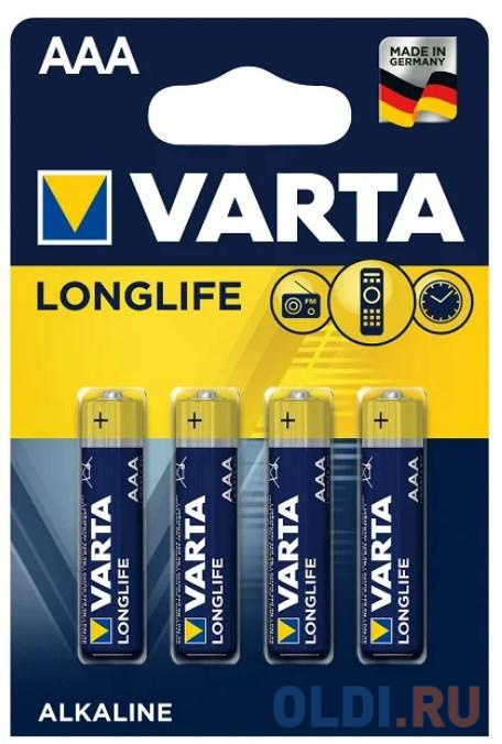 

VARTA LR03/4BL LONGLIFE POWER 4903 (4 шт. в уп-ке)