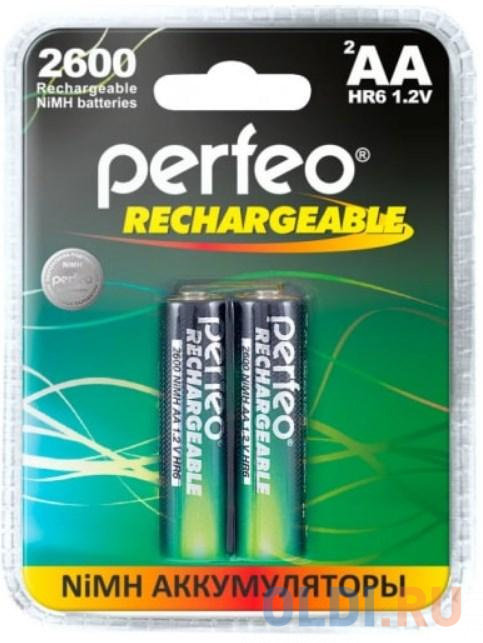 

Аккумуляторы 2600 mAh Perfeo AA2600mAh/2BL AA 2 шт