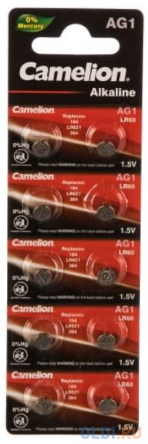 Camelion G 1  BL-10 Mercury Free (AG1-BP10(0%Hg), 364A/LR621/164 батарейка для часов) (10 шт. в уп-ке) camelion cr1620 bl 1 cr1620 bp1 батарейка литиевая 3v 1 шт в уп ке