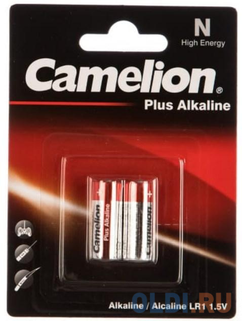 Camelion LR 1 Alkaline BL-2 (LR1-BP2, батарейка,1.5В) (2 шт. в уп-ке) батарейки camelion lr03 plus alkaline bl 4 lr03 4 шт