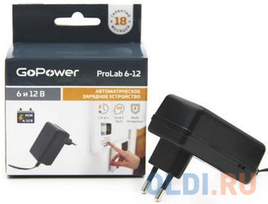 З/У для свинцово-кислотных аккумуляторов 6 и 12V GoPower ProLab 6-12 1.0A (1/100) фото