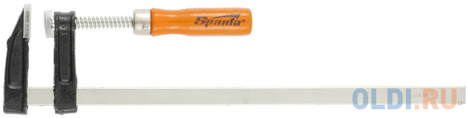 Струбцина SPARTA 204325  F-образная 30х50мм быстрозажимная g образная струбцина sparta 206625 ширина зажима 150 мм