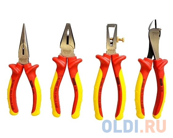 

Набор STANLEY 4-84-489 плоскогубцы+кусачки электрика MaxSteel VDE 1000V (4 пр.)