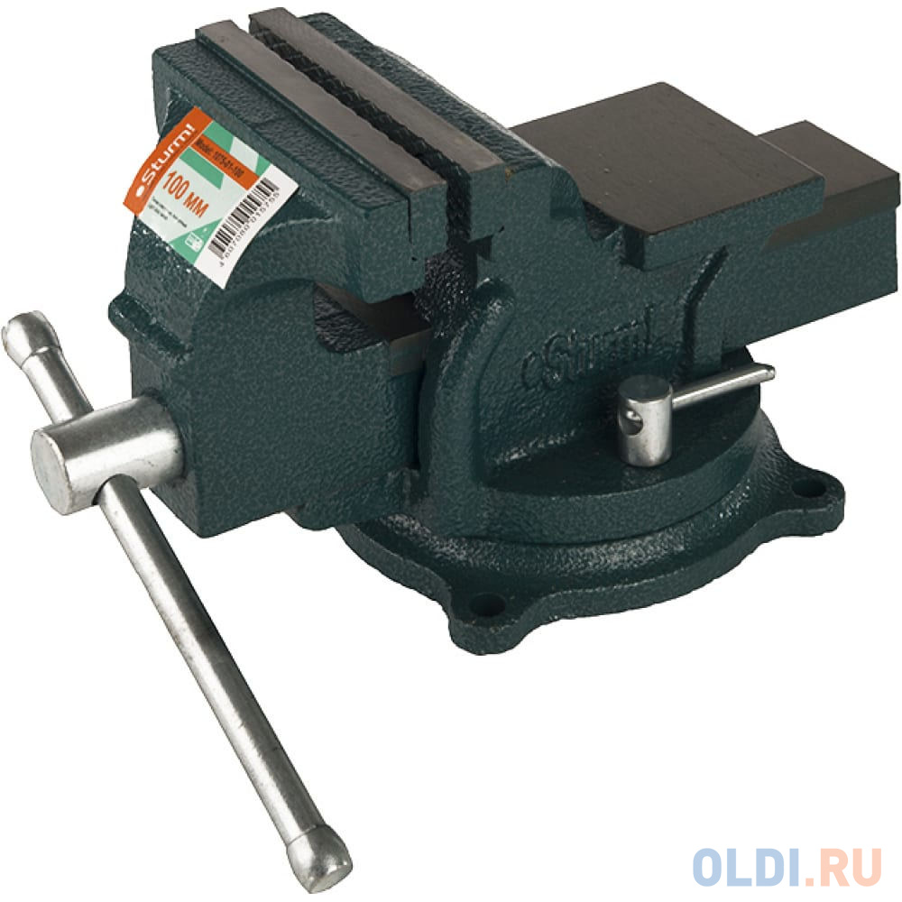 

Sturm 1075-01-100 Тиски слесарные 100мм, ПОВОРОТНЫЕ УСИЛЕННЫЕ, Sturm [1075-01-100]