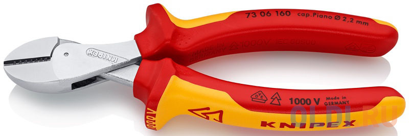 

Бокорезы KNIPEX KN-7306160 хром 1000v