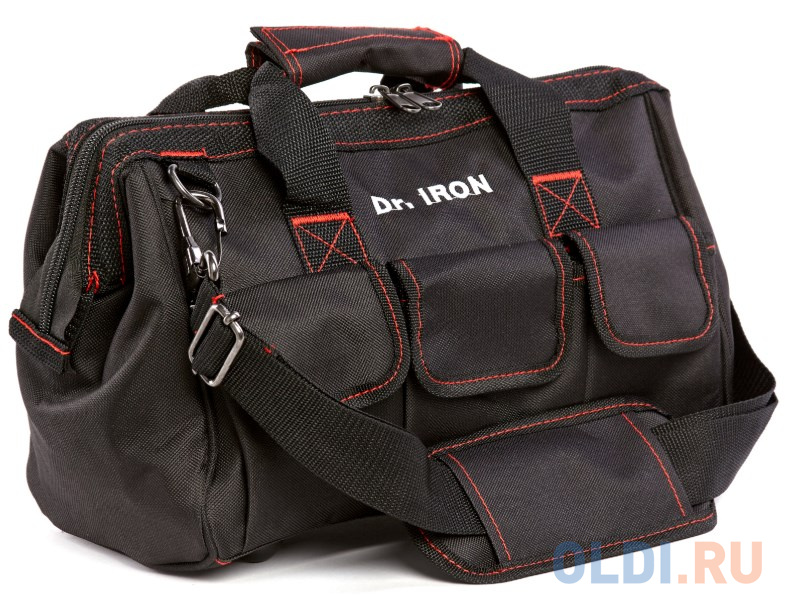 

Сумка для инструмента с ремнем Dr. IRON DR1020 320х180х220мм