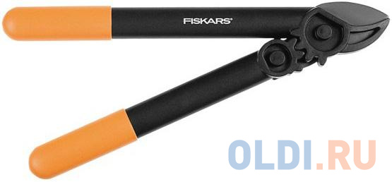 Сучкорез контактный Fiskars SingleStep L31 малый черный/оранжевый 112170 - фото 1