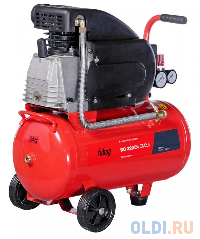 

Компрессор FUBAG DС 320/24 CM2.5 320л/мин 24л 8бар 1.8кВт