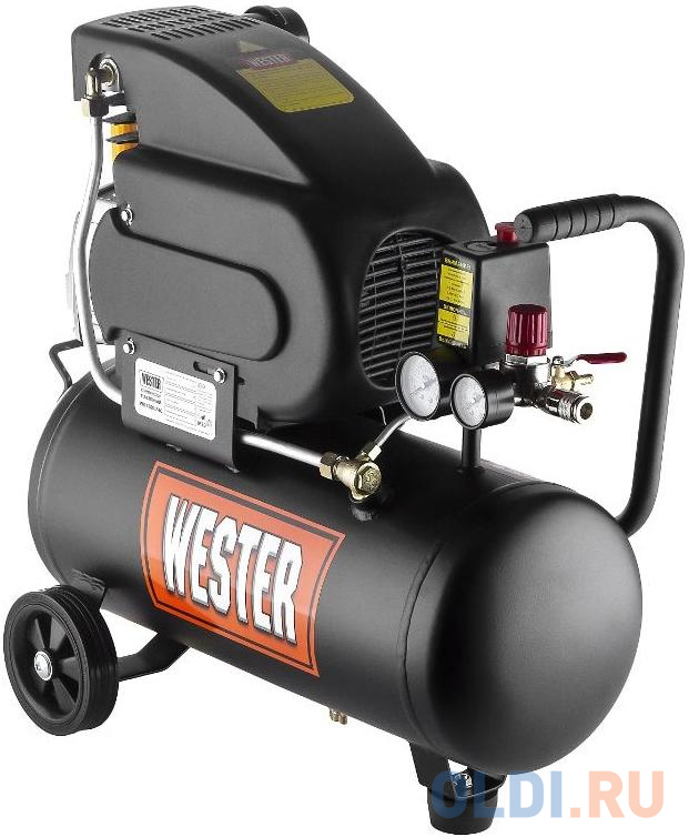 

Компрессор WESTER WK1800/24C поршневой масляный, 1800 Вт, 208л/мин, 8бар