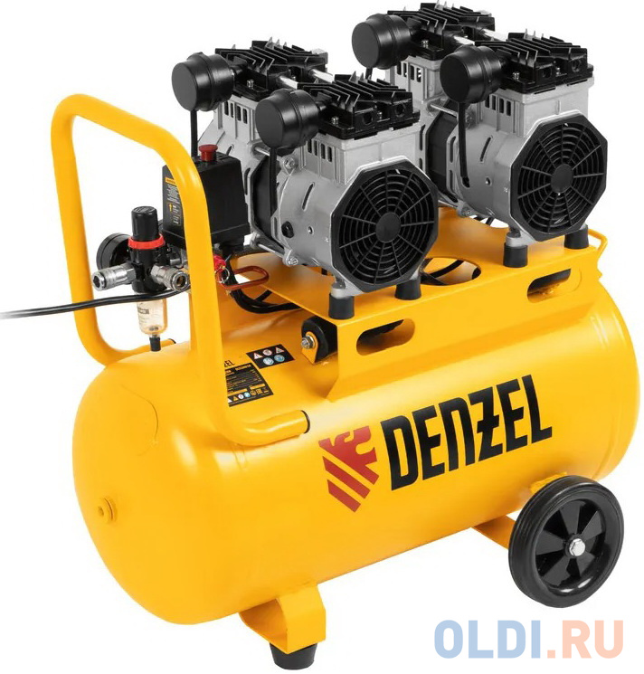Компрессор Denzel 2.2кВт компрессор воздушный прям привод dc1500 24 1 5 квт 24 литра 220 л мин denzel