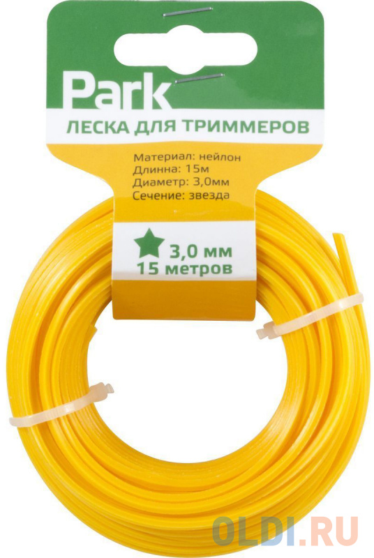 

ЛЕСКА ДЛЯ ТРИММЕРА 3,0 ММ 15 М ЗВЕЗДА (1/35) "PARK