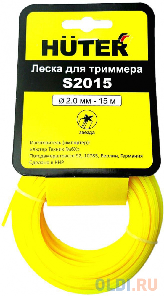 

Леска для садовых триммеров Huter S2015 звезда 71/1/10