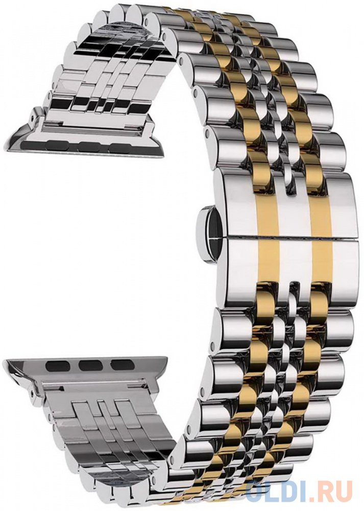 

Ремешок Lyambda CASTOR 40mm золотистый серебрянный