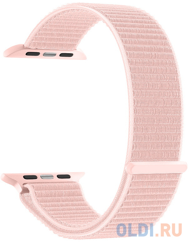Deppa Ремешок Band Nylon для Apple Watch 38/40 mm, нейлоновый, розовый