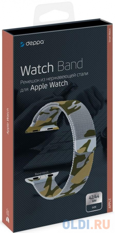 

Ремешок Deppa Band Mesh 42mm камуфляж 47149