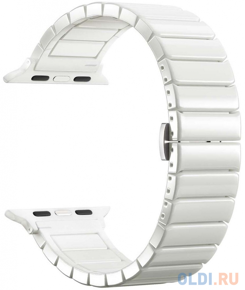 Керамический ремешок для Apple Watch 38/40 mm LYAMBDA LIBERTAS DS-APG-06-40-WW White, цвет белый