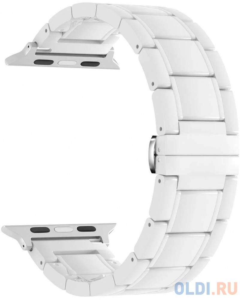 Керамический ремешок для Apple Watch 42/44 mm LYAMBDA LIBERTAS DS-APG-06-44-WW White, цвет белый