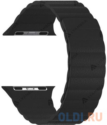 

Кожаный ремешок для Apple Watch 38/40 mm LYAMBDA POLLUX DSP-24-40-BK Black, Черный