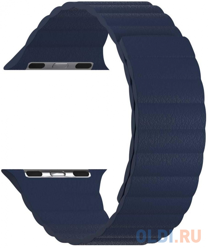 

Кожаный ремешок для Apple Watch 42/44 mm LYAMBDA POLLUX DSP-24-44-DB Dark Blue, Темно-синий