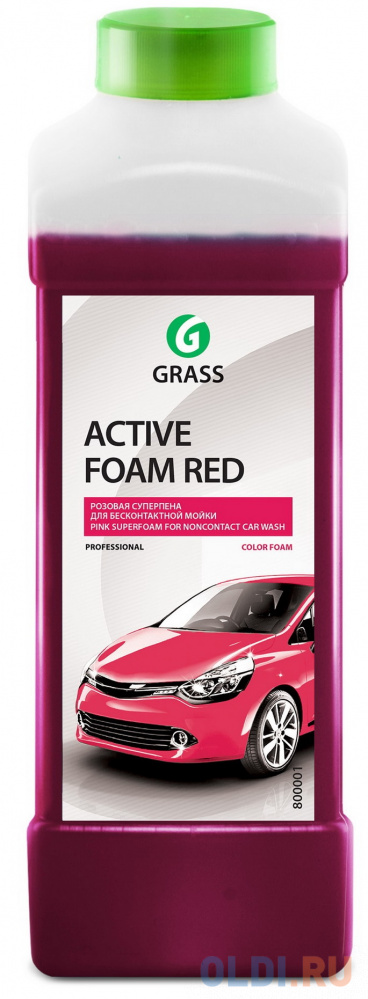 

АКТИВНАЯ ПЕНА "ACTIVE FOAM RED" ДЛЯ БЕСКОНТАКТНОЙ МОЙКИ (КОНЦЕНТРАТ) 1 Л (1/12) "GRASS
