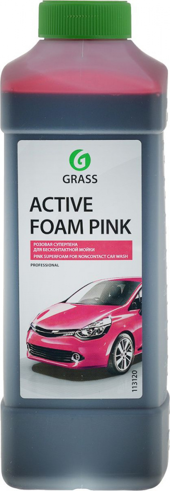 

АКТИВНАЯ ПЕНА "ACTIVE FOAM PINK" ДЛЯ БЕСКОНТАКТНОЙ МОЙКИ (КОНЦЕНТРАТ) 1 Л (1/12) "GRASS