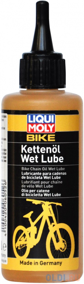Смазка для цепи LiquiMoly Bike Kettenoil Wet Lube (дождь/снег) 6052 смазка для центральных систем liquimoly fliessfett zs kook 40 жидкая консистентная 4714