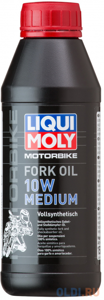 1506 LiquiMoly Синт. масло д/вилок и амортиз. Motorbike Fork Oil  Medium 10W (0,5л) 6562 meguin нс синт мот масло megol motorenoel compatible sae 5w 30 plus sp c3 5л