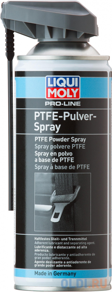 Тефлоновый спрей LiquiMoly Pro-Line PTFE-Pulver-Spray 7384 грязеотталкивающая белая смазка liquimoly pro line wartungs spray weiss 7387