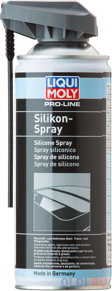 Смазка-силикон LiquiMoly Pro-Line Silikon-Spray (бесцветная) 7389 спрей для электропроводки liquimoly pro line electronic spray 7386