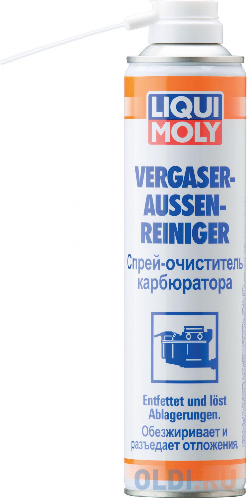Очиститель карбюратора LiquiMoly Vergaser-Aussen-Reiniger 3918 супер очиститель салона и кузова liquimoly super k cleaner 1682