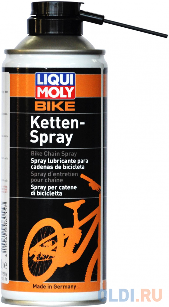 Смазка для цепи LiquiMoly Bike Kettenspray (универсальная) 6055 грязеотталкивающая белая смазка liquimoly pro line wartungs spray weiss 7387