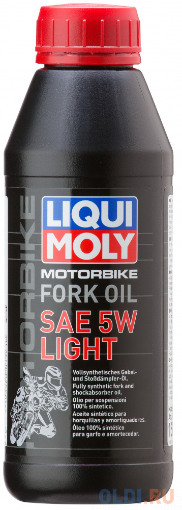 1523 LiquiMoly Синт. масло д/вилок и амортиз. Motorbike Fork Oil Light 5W (0,5л) нс синтетическое моторное масло liquimoly motorbike 4t hc street 5w40 4 л 20751
