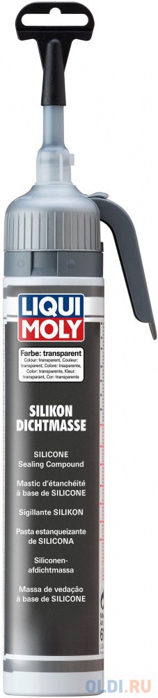 Силиконовый герметик LiquiMoly Silikon-Dichtmasse transparent 6184 рукав силиконовый ф 32 мм 1 мпа м