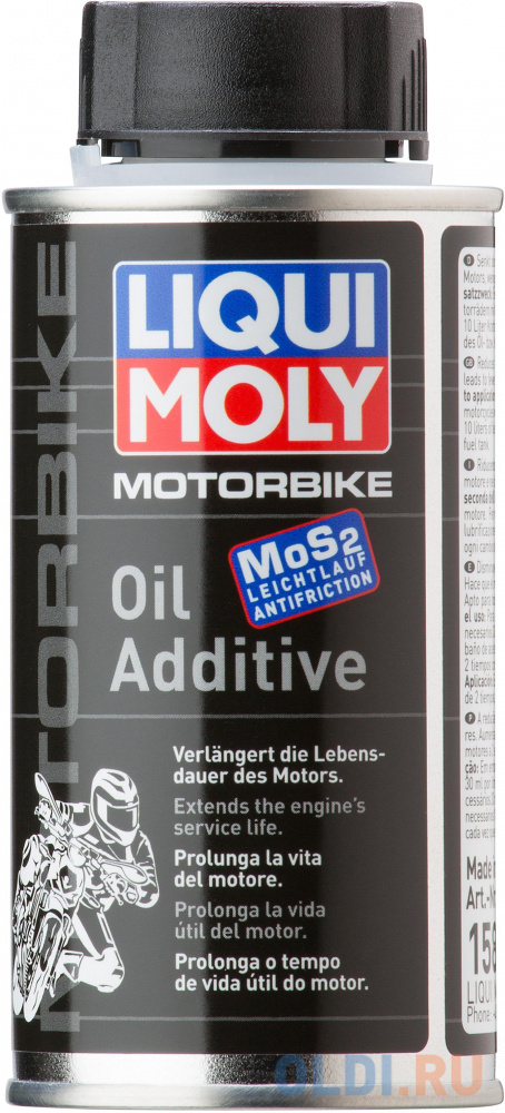 Присадка в масло для мотоциклов LiquiMoly Motorbike Oil Additiv (антифрикционная) 1580 присадка для очистки топливной системы liquimoly 4 тактных двигателей motorbike 4t bike additiv 1581