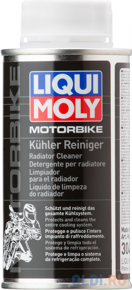 Очиститель системы охлаждения LiquiMoly Motorbike Kuhler Reiniger 3042 очиститель воздушных фильтров liquimoly motorbike luft filter reiniger мототехники концентрат 1299