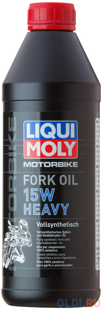 2717 LiquiMoly Синт. масло д/вилок и амортиз. Motorbike Fork Oil Heavy 15W (1л) очиститель мотора liqui moly